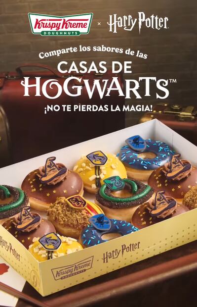 Krispy Kreme lanza donas inspiradas en el mundo de Harry Potter. Foto: Krispy Kreme México