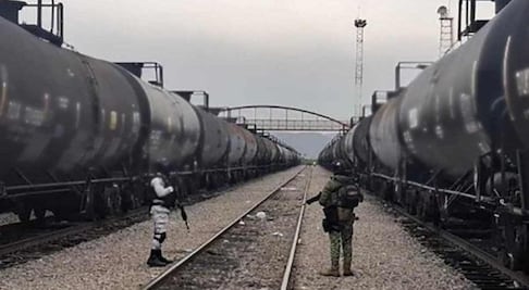 Aseguran 15 millones de litros de combustible; Harfuch señala que es el decomiso de hidrocarburo más grande del sexenio