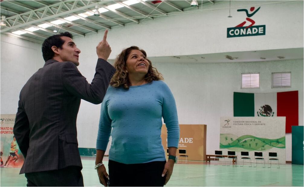 FOTO: @CONADE - Rommel Pacheco y María José Alcalá presumen reunión para apoyar a los deportistas mexicanos