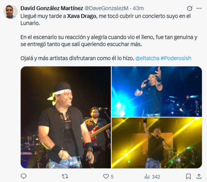 Despiden a Xava Drago