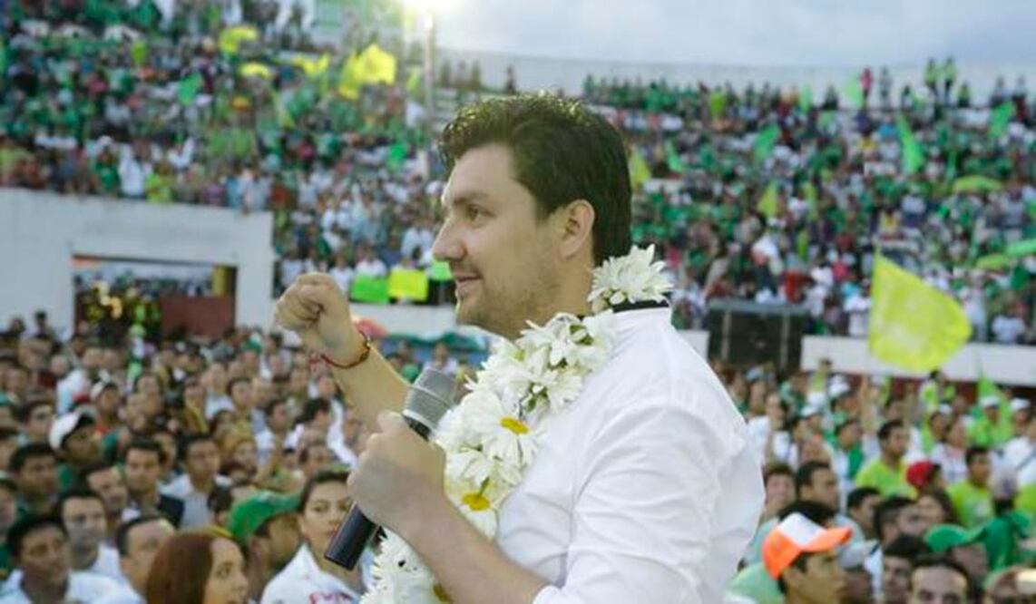 El candidato por el PVEM compartió fotos de su cierre de campaña: Tomada de @CastellanosFer