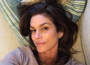 Así luce Cindy Crawford sin maquillaje
