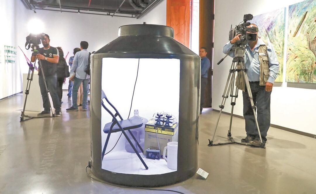 Aspectos de la exposición Creación en Movimiento. Jóvenes Creadores del Fonca. Generación 2018/2019, en el Colegio de San Ildefonso en septiembre pasado. Foto: ARCHIVO EL UNIVERSAL