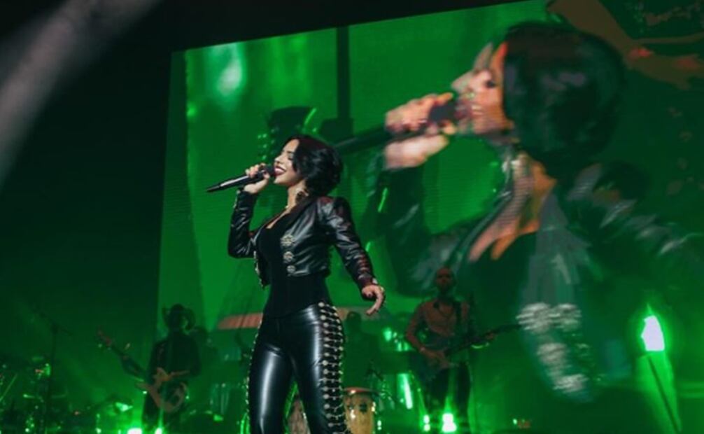 La cantante Ángela Aguilar recientemente dio un show en Colombia junto a su familia. Foto: Instagram oficial.