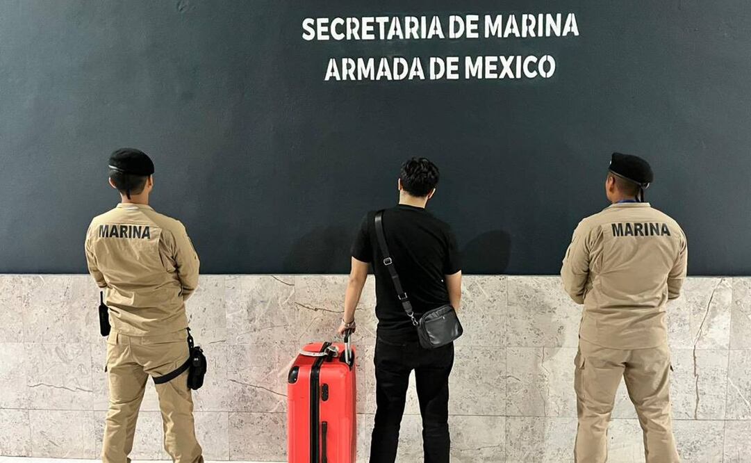 Detectan cocaína en equipaje en el AICM. Foto: X @AICM_mx