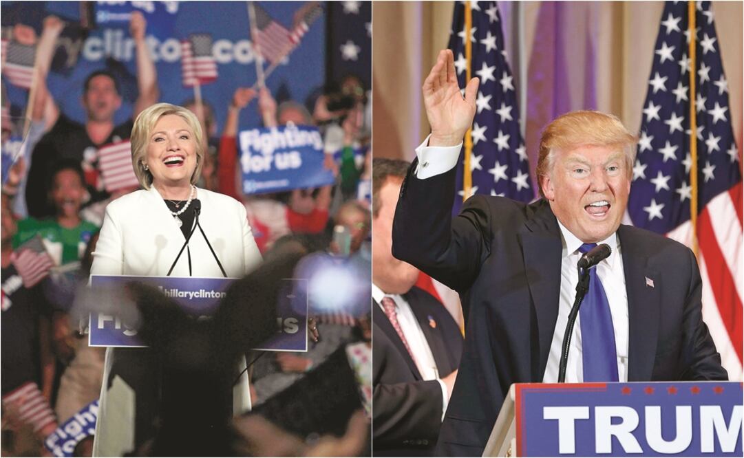 Hillary Clinton, precandidata demócrata a la Casa Blanca, tras conocer los primeros resultados en un acto de campaña en Miami, Florida (JONATHAN ERNST. REUTERS)