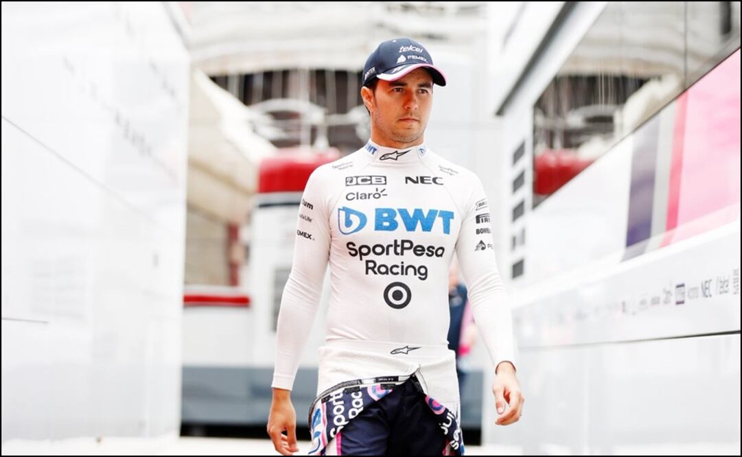 Sergio Pérez no sumó puntos en el Gran Premio de España. Foto: Twitter