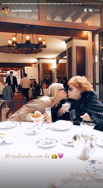 Michelle Salas festeja en grande su cumpleaños 32 con su bisabuela Silvia Pinal