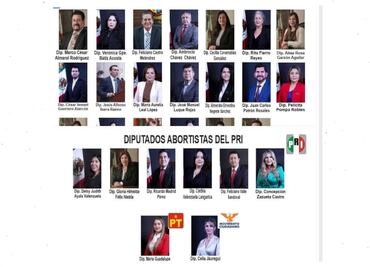 Diócesis de Culiacán exhibe a diputados del Congreso local que aprobaron la despenalización del aborto