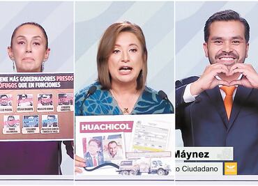 Xóchitl Gálvez arremete, Claudia capotea y Máynez critica ambas opciones