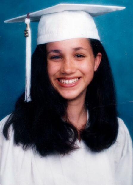Así lucía Meghan Markle cuando iba a la secundaria