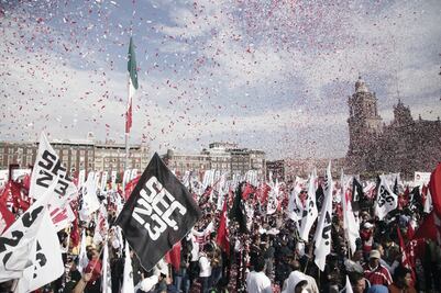 Protestan hoy en 7 marchas por el Día del Trabajo