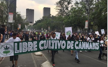 Marchan por "los derechos al pacheco" en CDMX