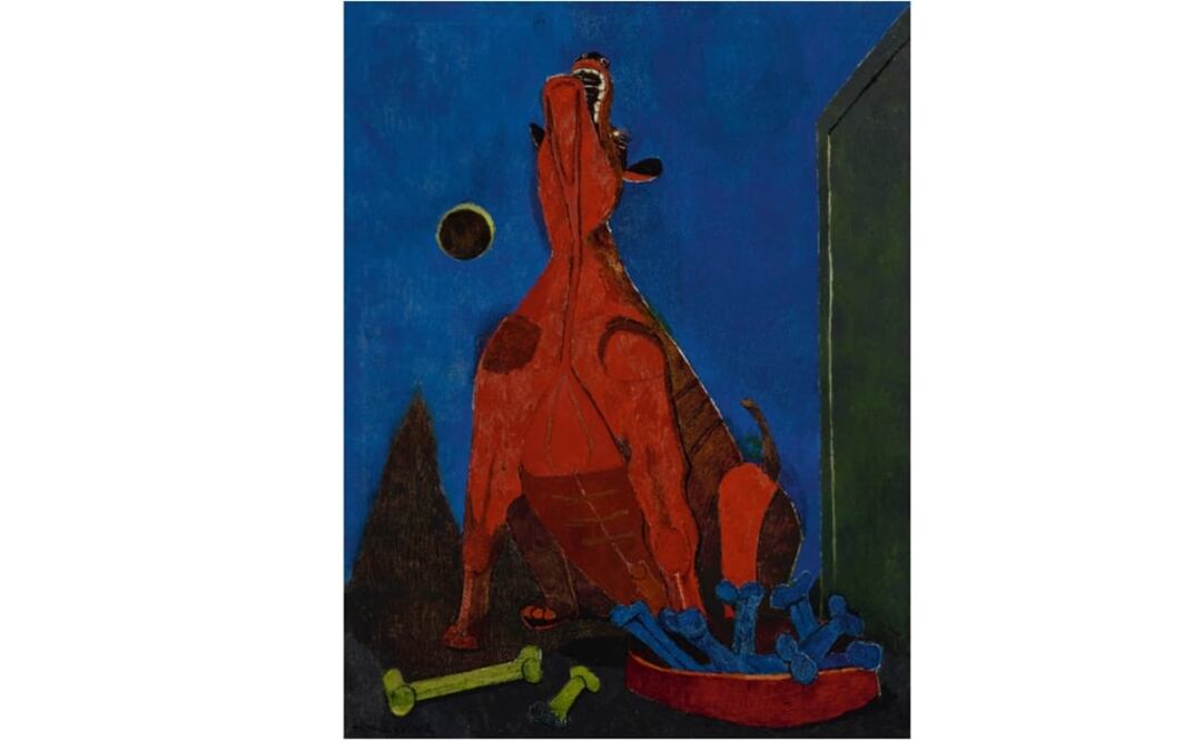 Tamayo's painting “Dog Howling at the Moon” - Image taken from www.sothebys.com