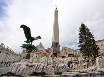 Llega a la plaza de San Pedro el abeto de Navidad del Vaticano; su tala generó polémica