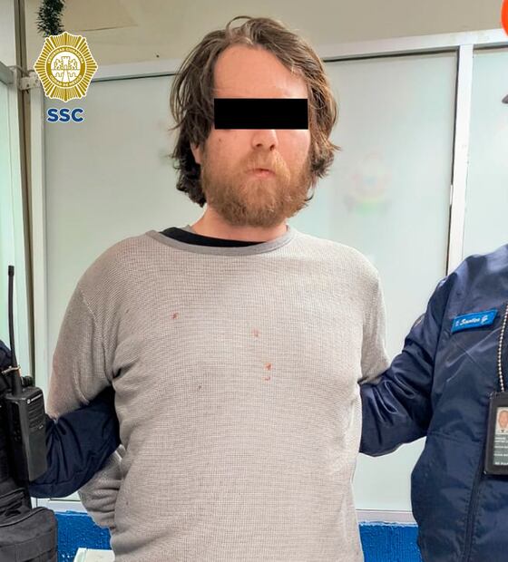 Mexicano detenido por atacar a ciudadano venezolano. Foto: Especial