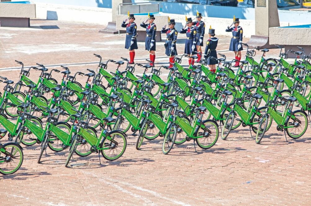 La empresa Vbike espera contar con el permiso de las autoridades capitalinas para expandir sus operaciones a más delegaciones (ARCHIVO EL UNIVERSAL)