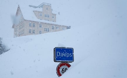 Nieve amenaza foro de Davos