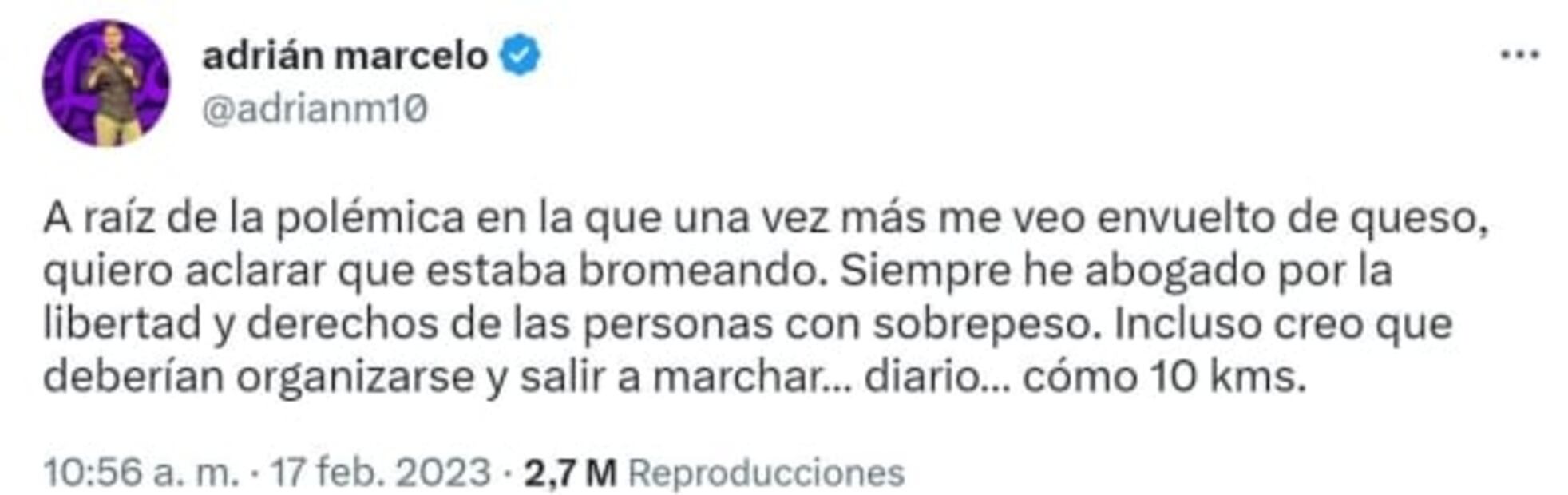 Karla Panini defiende a Adrián Marcelo: "su forma de ser lo ha llevado al éxito"