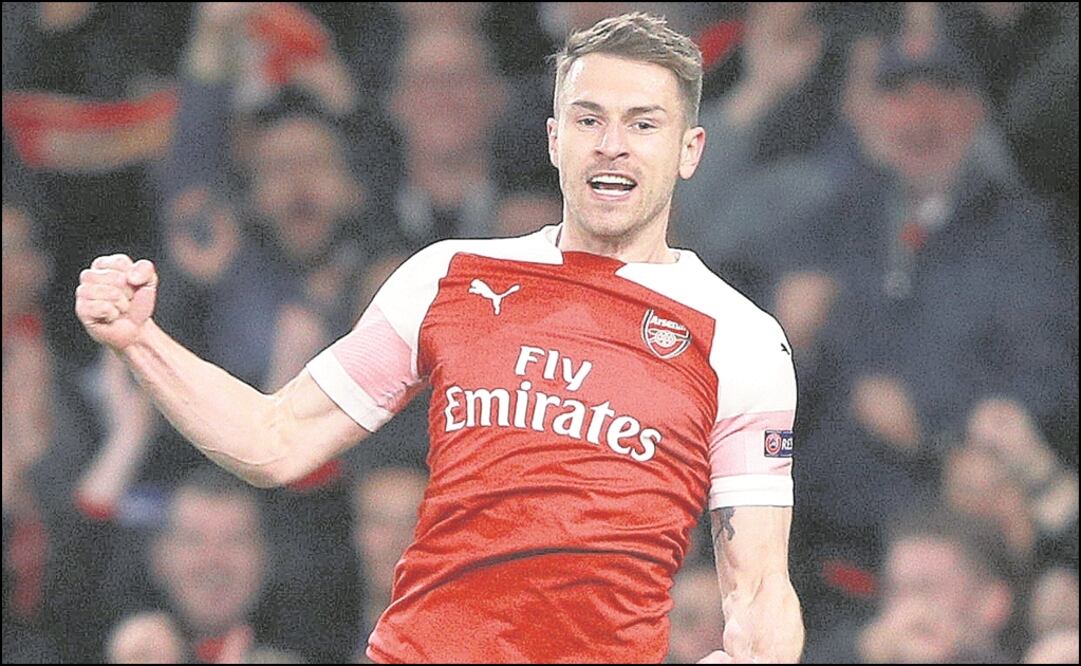 Aaron Ramsey celebrando una anotación. Foto: Reuters 