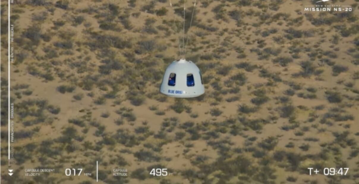 ¡Los tripulantes de la misión Blue Origin ya viajan camino a la frontera espacial! Aquí la transmisión