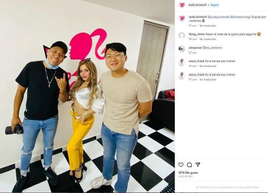 Famosos en las "Dolls Drinks". FOTO: tomada de Instagram/ EL UNIVERSAL/