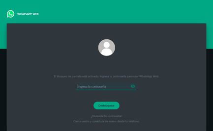 ¿Cómo bloquear tu pantalla en WhatsApp Web?