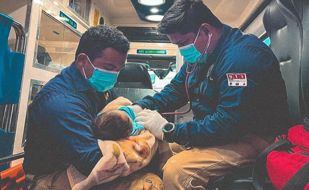 Hallan un bebé abandonado en Villahermosa; fue rescatado con vida y está estable. Foto: Especial