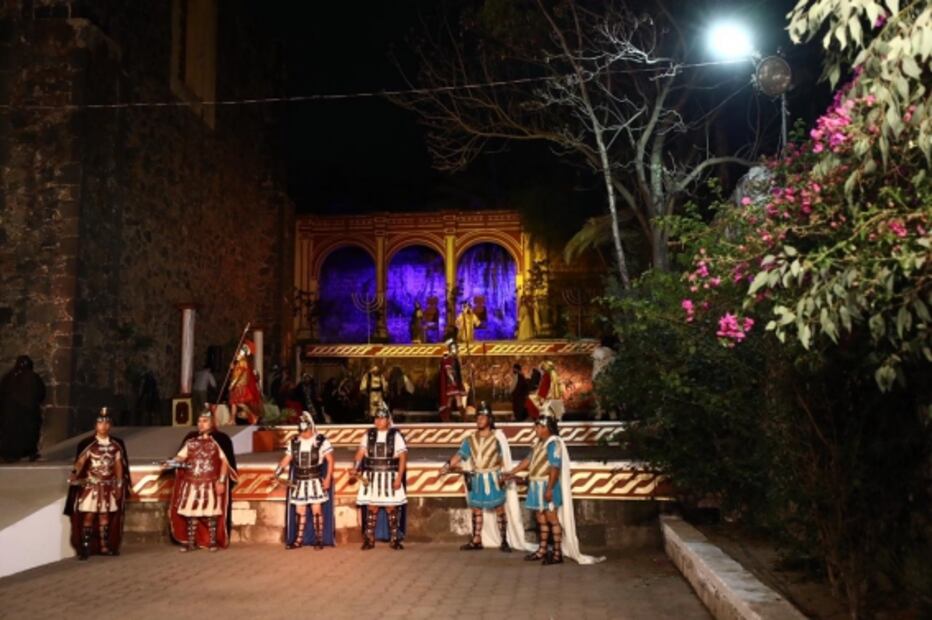 Jueves Santo sin público en representación de Iztapalapa 
