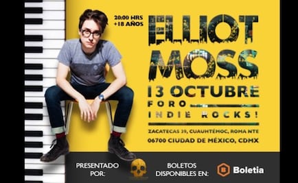 Elliot Moss se presentará por primera vez en México
