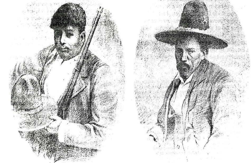 Crispín García y Jorge Ayón, de acuerdo con expertos, serían los más probables asesinos de Heraclio Bernal. Aunque no hay documentos que lo confirmen, se dijo en su momento que eran familiares de Luisa/Bernardina García, esposa de Bernal. ESPECIAL.