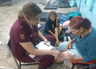 Atienden médica y psicológicamente a damnificados por inundaciones en Tamaulipas