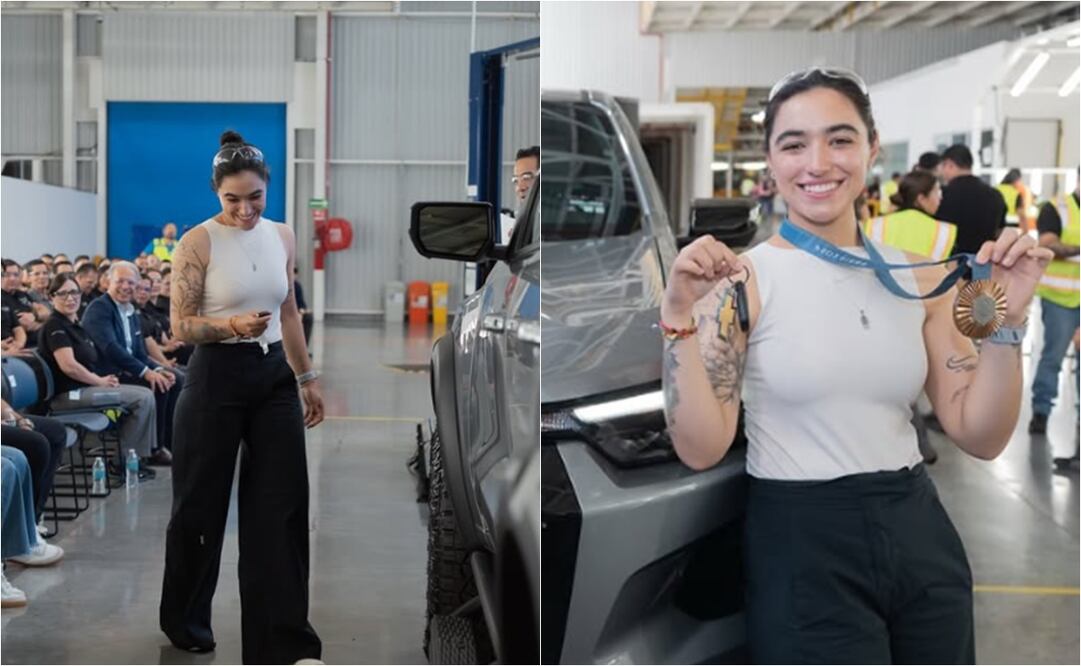 FOTO: Ana Paula Vázquez recibe camioneta como regalo tras ganar medalla en París 2024: "Uno no se espera esa clase de ayuda"