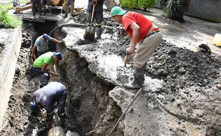 Tras fuga de agua en colonia Portales, cambiarán 90 metros de tubería, anuncian alcaldía Benito Juárez y Segiagua
