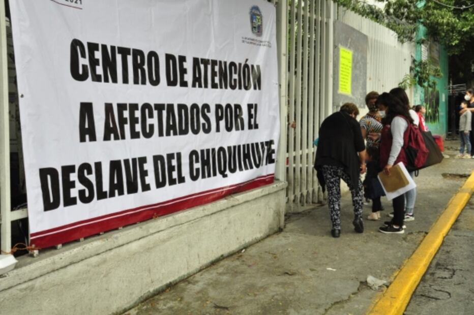 Continúan trabajos de estabilización de material en Cerro del Chiquihuite 