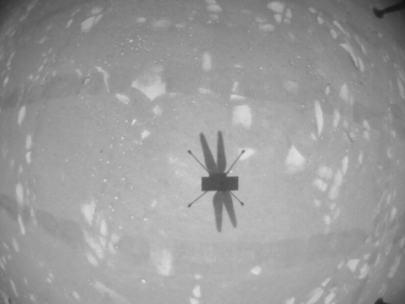 Jornada productiva en Marte: extraen oxígeno de la atmósfera y el Ingenuity vuela por segunda ocasión