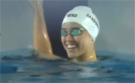 Tayde Sansores gana oro en 50 metros dorso femenino