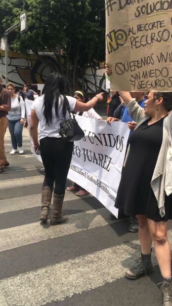 Damnificados del Sismo 19-S protestan en el WTC