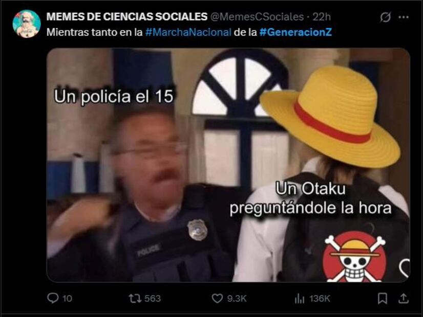 Captura de pantalla en X