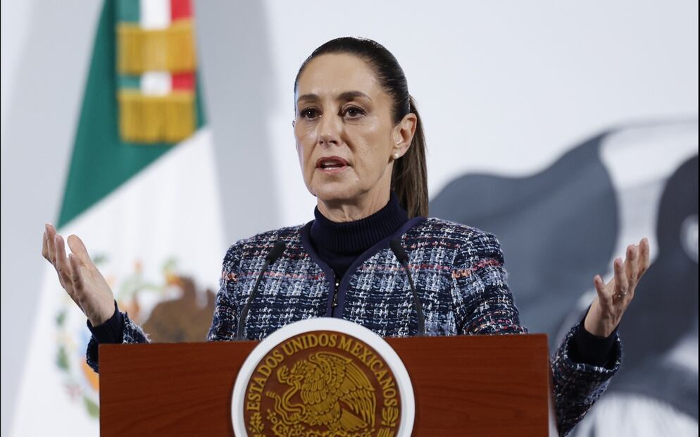 La presidenta Claudia Sheinbaum manifiesto que no tiene sustento que la fiscal de Estados Unidos, Pam Bondi, haya incluido a México en la lista de "países adversarios". Foto: EFE