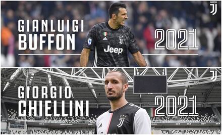 Buffon y Chiellini renuevan con la Juventus 