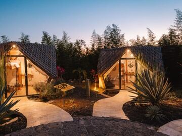 Cuánto cuesta dormir en las cabañas geométricas de Tepoztlán