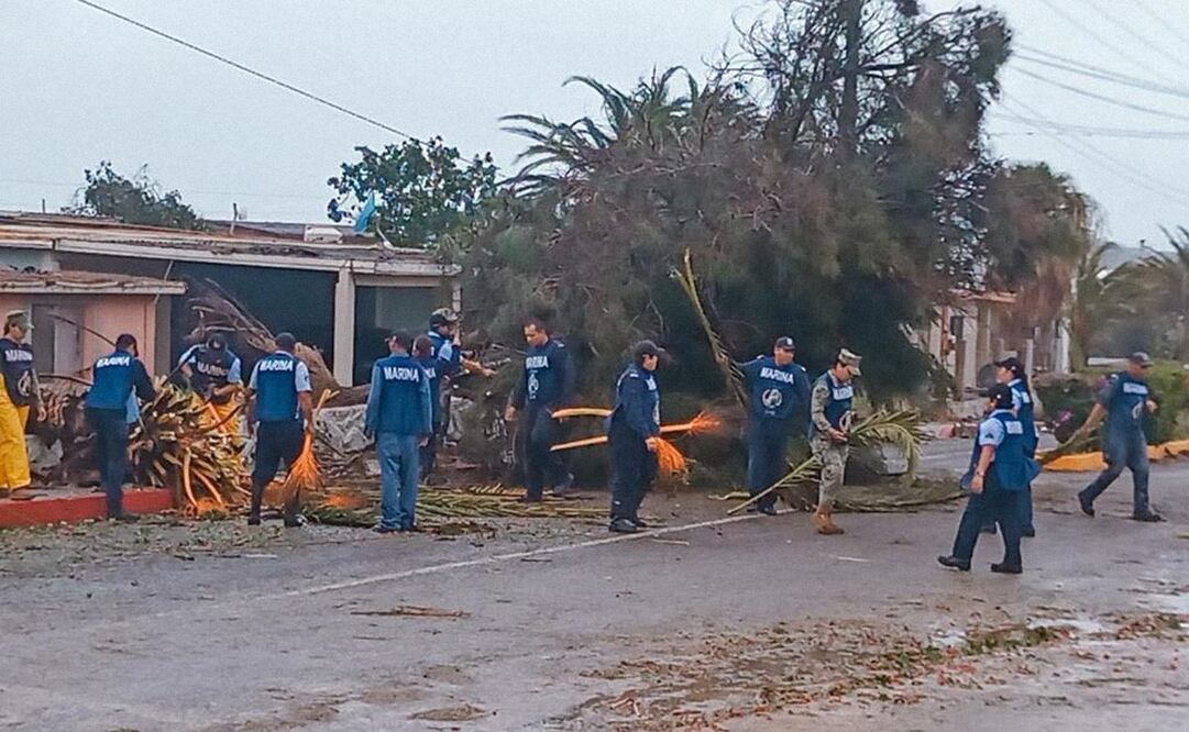 Daños por Hilary en Mulegé, BCS. Foto: Especial