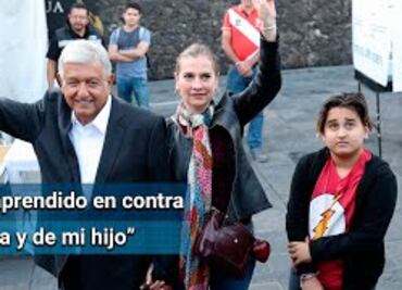 “Es conmigo, no con ellos", responde AMLO a ataques a su esposa e hijo