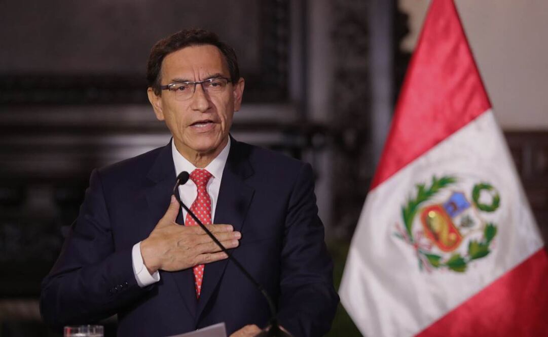 El expresidente peruano, Martín Vizcarra, es señalado como presunto líder de la red criminal denominada "Los intocables de la corrupción". EFE/Andina/Presidencia del Perú
