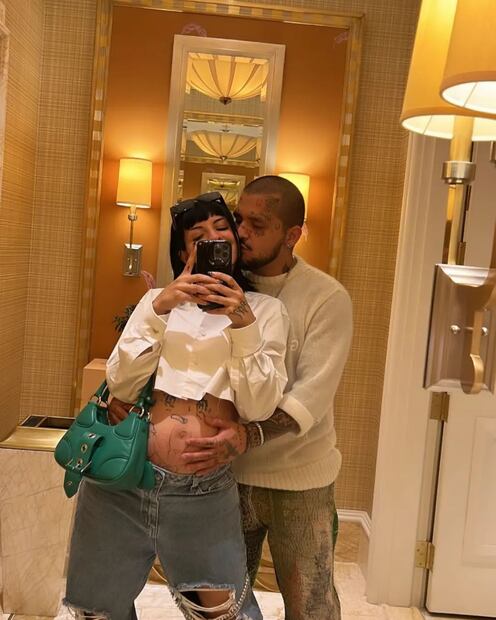 Cazzu presume su baby bump (Fuente Instagram @cazzuglobal)
