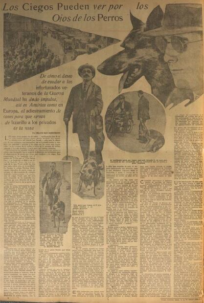 Los primeros perros lazarillos