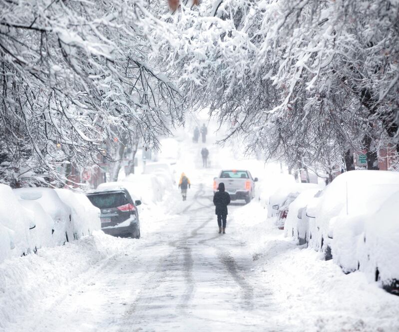 Boston, Massachusetts, fue una de las ciudades afectadas por las nevadas registradas en Estados Unidos. Foto: SCOTT EISEN. AFP