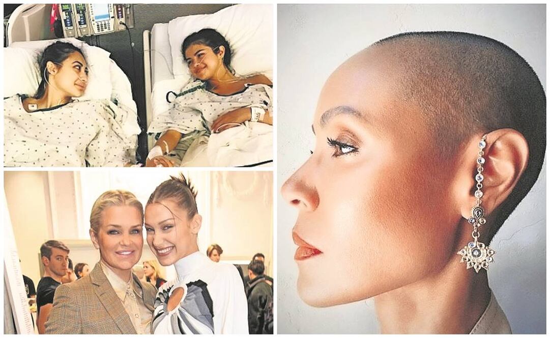 De izquierda a derecha: Selana Gómez, Yolanda Hadid y Bella Hadid y Jada Pinkett Smith. Fotos: Instagram y Archivo/ EL UNIVERSAL.