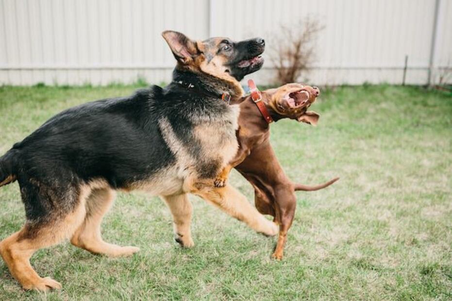 Cómo distinguir entre una pelea y un juego en perros. Fuente: Freepik.